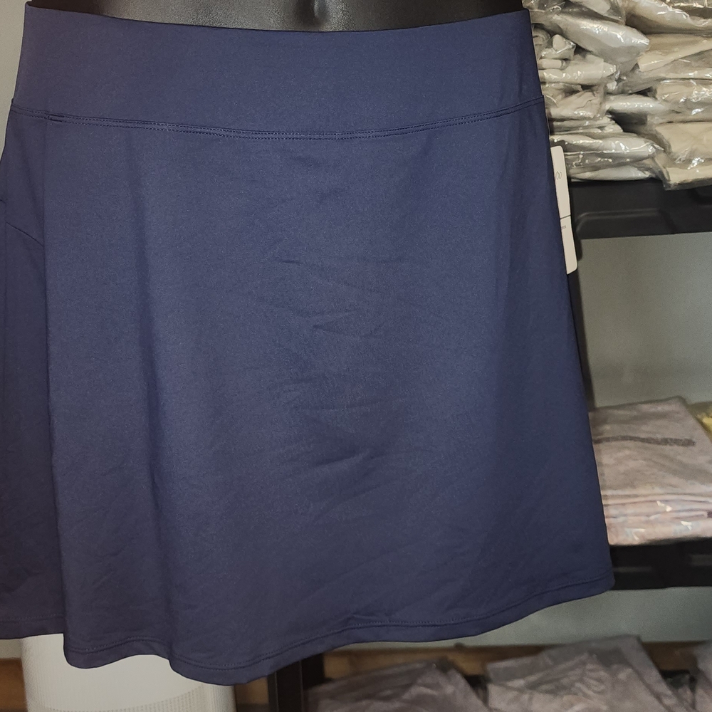 Blue A-Line Mini Skorts for Casual Wear